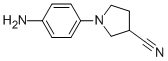 1-(4-AMINOPHENYL)-3-PYRROLIDINECARBONITRILE 结构式
