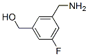 Benzenemethanol, 3-(aminomethyl)-5-fluoro- (9CI) 结构式