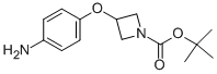 3-(4-氨基苯氧基)氮杂环丁烷-1-甲酸叔丁酯 结构式
