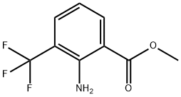 2-氨基-3-三氟甲基苯甲酸甲酯 结构式