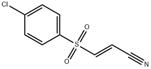 (2E)-3-(4-氯苯磺酰基)丙-2-烯腈 结构式