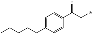 2-溴-1-(4-戊苯基)乙酮 结构式