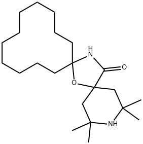 2,2,4,4-四甲基-7-氧杂-3,20-二氮杂二螺[5.1.11.2]二十一烷-21-酮 结构式