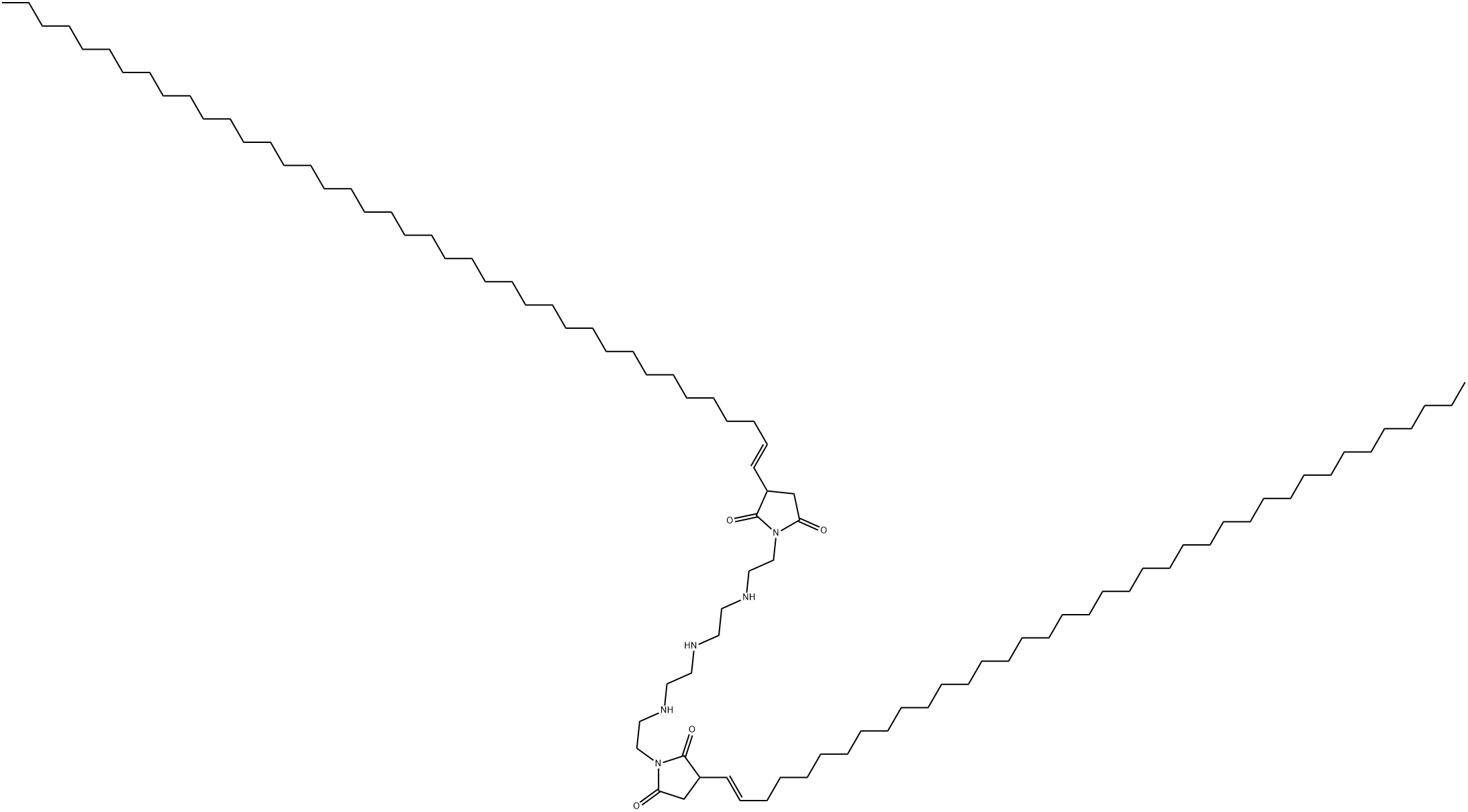 1-[2-[[2-[[2-[[2-[2,5-dioxo-3-(tetracontenyl)-1-pyrrolidinyl]ethyl]amino]ethyl]amino]ethyl]amino]ethyl]-3-(octatriacontenyl)pyrrolidine-2,5-dione 结构式