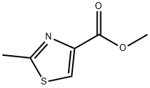 2-甲基噻唑-4-甲酸甲酯 结构式