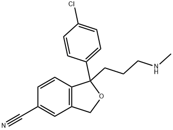 DEMETHYLCHLOROCITALOPRAM 结构式