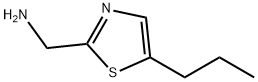 2-Thiazolemethanamine,  5-propyl- 结构式