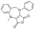 4-METHYL-10-PHENYL-9,10-DIHYDRO-4H-2-OXA-4,10-DIAZA-BENZO[F]AZULENE-1,3-DIONE 结构式