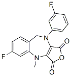 6-FLUORO-10-(3-FLUORO-PHENYL)-4-METHYL-9,10-DIHYDRO-4H-2-OXA-4,10-DIAZA-BENZO[F]AZULENE-1,3-DIONE 结构式