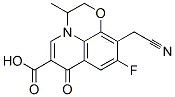 10-(CYANOMETHYL)-9-FLUORO-2,3-DIHYDRO-3-METHYL-7-OXO-7H-PYRIDO[1,2,3-DE]-1,4-BENZOXAZINE-6-CARBOXYLIC ACID 结构式