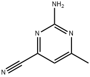 2-氨基-4-氰基-6-甲基嘧啶 结构式