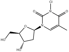 Thymidine, 3-chloro- 结构式
