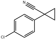 1-(4-氯苯基)-1-环丙甲腈 结构式