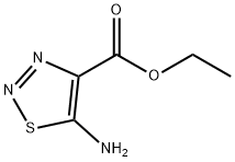 5-氨基-1,2,3-噻重氮-4-羧酸乙酯 结构式