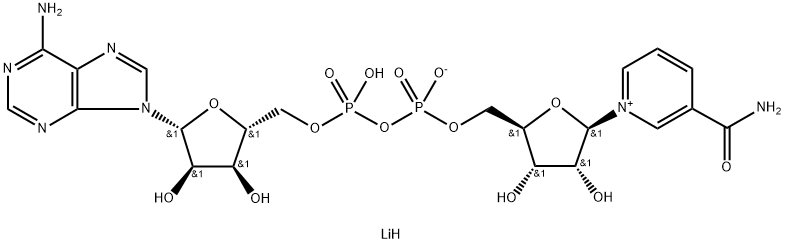 Β-菸鹼醯胺腺嘌呤二核苷酸 结构式