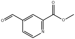 4-甲酰基吡啶-2-羧酸甲酯 结构式