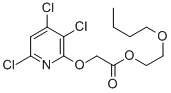 2-丁氧基乙基 2-(3,5,6-三氯吡啶-2-基)氧基乙酸酯 结构式