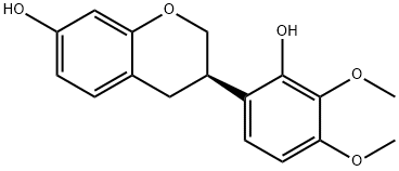 7,2' - 二羟基 - 3',4' - 二甲氧基异黄烷 结构式