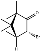 S-(-)-3-溴樟脑 结构式
