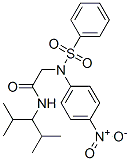 2-[benzenesulfonyl-(4-nitrophenyl)amino]-N-(2,4-dimethylpentan-3-yl)ac etamide 结构式