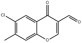 6-氯-3-甲酰-7-甲基色酮 结构式
