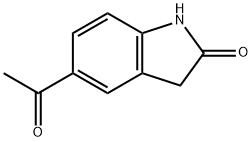 5-乙酰基吲哚-2-酮 结构式