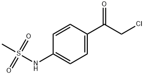 N-[4-(2-氯乙酰基)苯基]甲磺酰胺 结构式