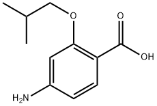 Benzoic acid, 4-amino-2-isobutoxy- (5CI) 结构式