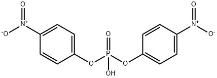 双(对硝基苯基)磷酸酯 结构式