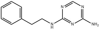 (4-氨基-S-三嗪-2-基)-(2-苯基乙基)胺 结构式