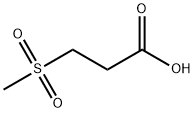 3-(甲磺酰基)丙酸 结构式