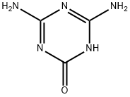 4,6-二氨基-2-羟基-1,3,5-三嗪 结构式