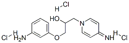 1-(3-aminophenoxy)-3-(4-iminopyridin-1-yl)propan-2-ol trihydrochloride 结构式