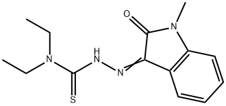 N-methylisatin beta-4',4'-diethylthiosemicarbazone 结构式