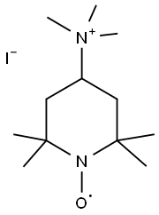 4-TRIMETHYLAMMONIUM-2,2,6,6-TETRAMETHYLPIPERIDINE-1-OXYL IODIDE 结构式