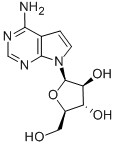 7-BETA-D-阿拉伯呋喃糖基-7H-吡咯并[2,3-D]嘧啶-4-胺 结构式