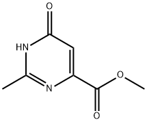 2-甲基-4-羟基-6-嘧啶乙酸甲酯 结构式