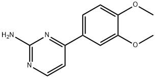 4-(3,4-二甲氧苯基)嘧啶-2-胺 结构式