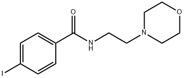 4-iodo-N-(2-(4-morpholinyl)ethyl)benzamide 结构式