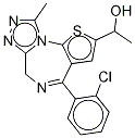 alpha-hydroxyetizolam 结构式