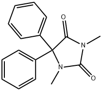 1,3-Dimethyl-5,5-diphenylimidazolidine-2,4-dione 结构式