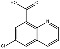 6-氯喹啉-8-羧酸 结构式