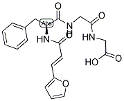 N-[3-(2-呋喃基)丙烯酰]-L-苯丙氨酰甘氨酰甘氨酸 结构式