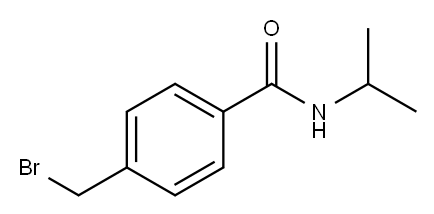 4-(溴甲基)-N-(1-甲基乙基)苯甲酰胺 结构式