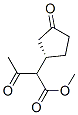 Cyclopentaneacetic acid, -alpha--acetyl-3-oxo-, methyl ester, (1S)- (9CI) 结构式