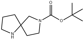2,6-二氮杂螺[4.4]壬烷-2-羧酸叔丁酯 结构式