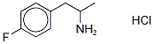 4-氟-Α-甲基苯乙胺盐酸盐 结构式