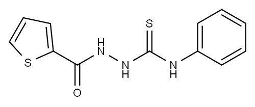 N-苯基-2-(2-噻吩羰基)肼硫代酰胺 结构式