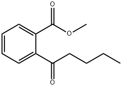 2-戊酰基苯甲酸甲酯 结构式