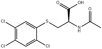 N-acetyl-S-(trichlorophenyl)cysteine 结构式